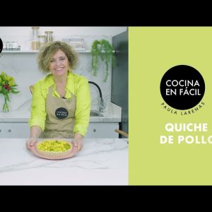 38. Quiche de pollo con verduras salteadas