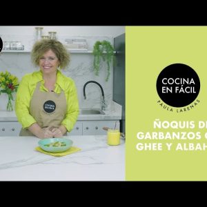 44. Ñoquis de garbanzos con Ghee y albahaca